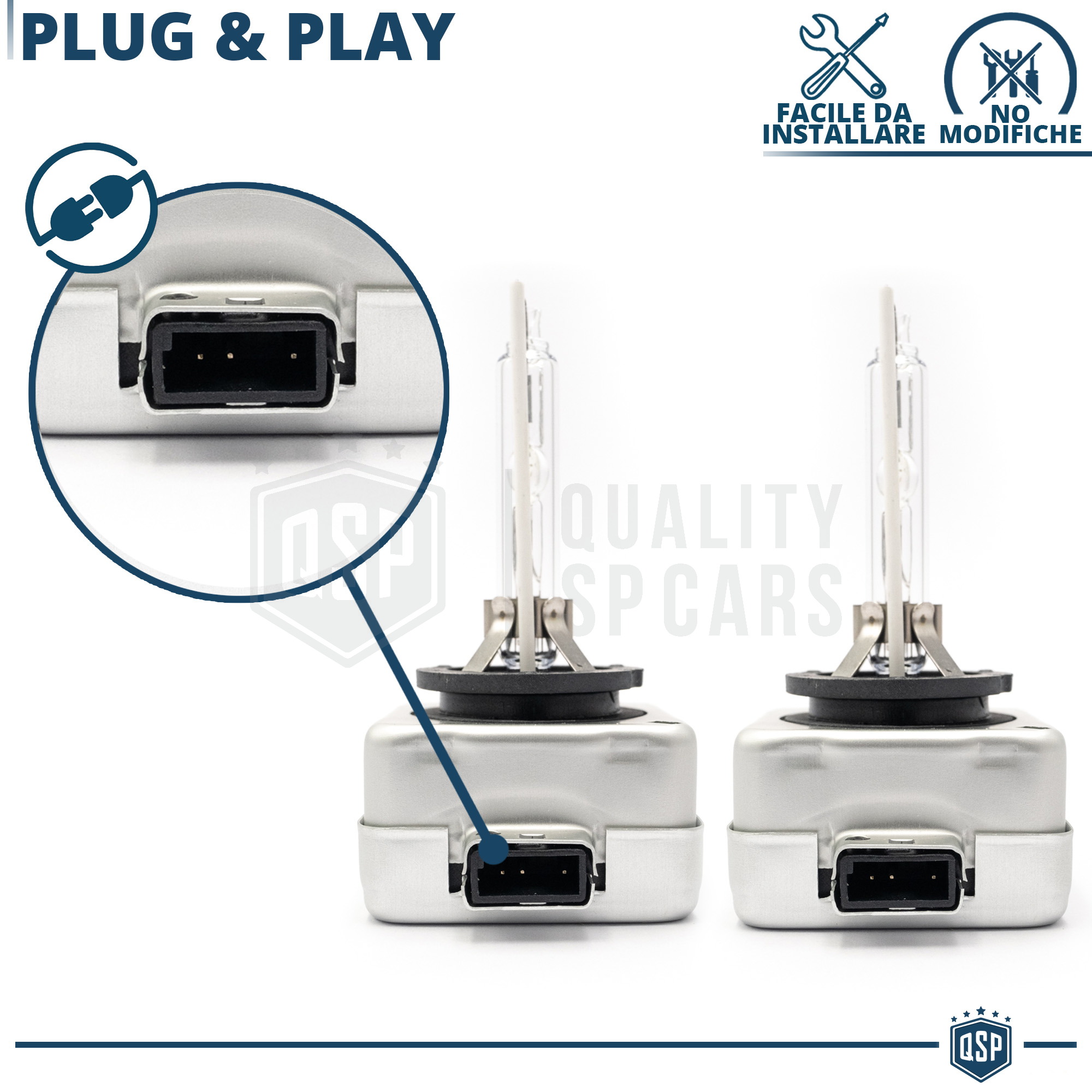 Coppia Lampade D5S 35W Ricambio Xenon AUDI A4 B9 6000k