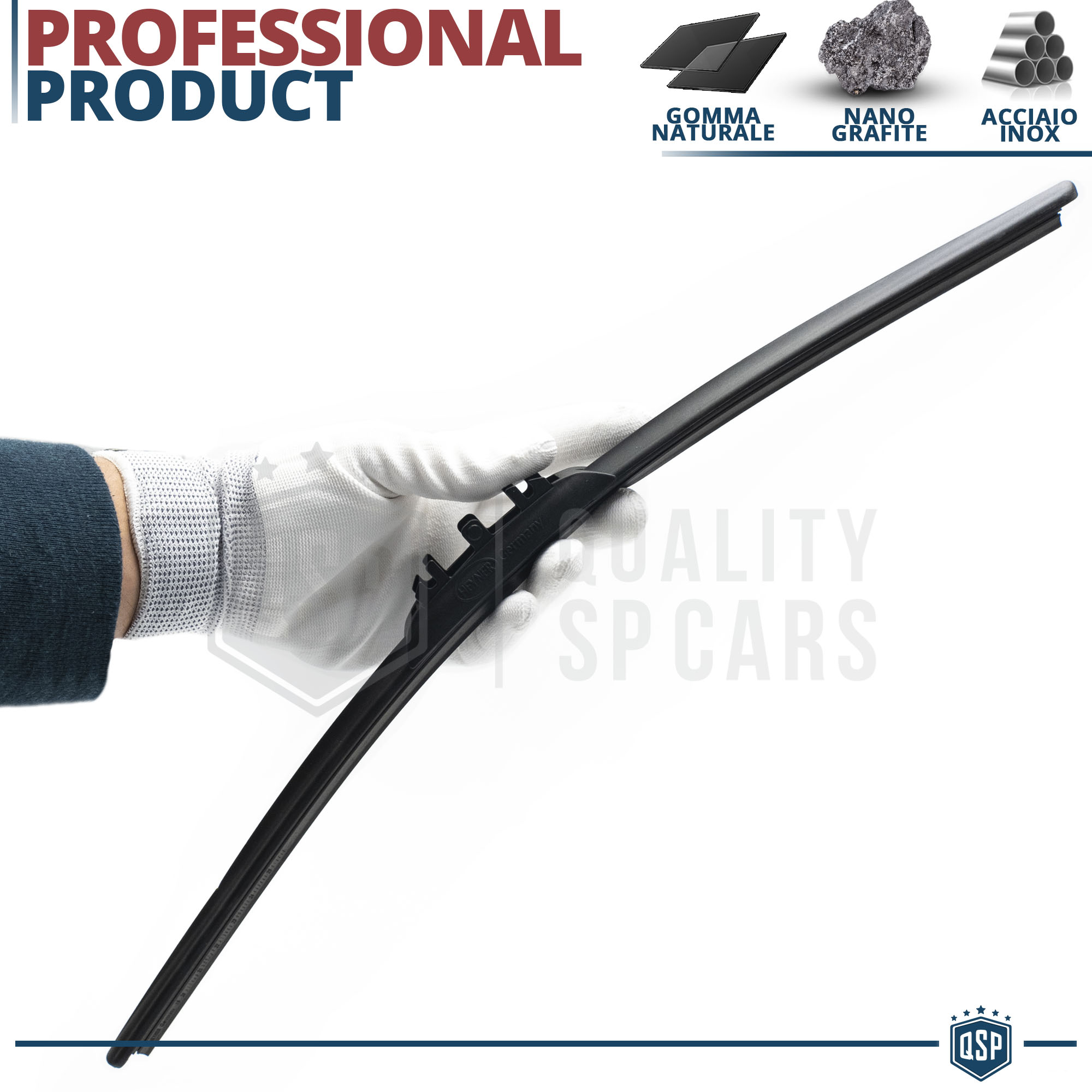 HEYNER HYBRID Spazzole Tergicristallo Per Volvo V40 (1996-2004) - Kit 530mm (guidatore) + 500mm (passeggero) - Tecnologia Nano
