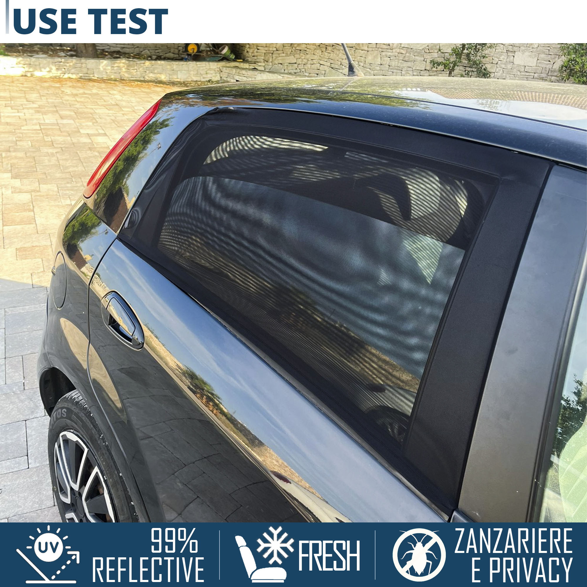 YZECEBNF Parasole per Parabrezza Auto per Dacia Duster 2 2018-2023, Universale Pieghevole Parasole Parabrezza Anteriore Copertura Isolamento Protezione UV Interno Accessori, B/150 * 85