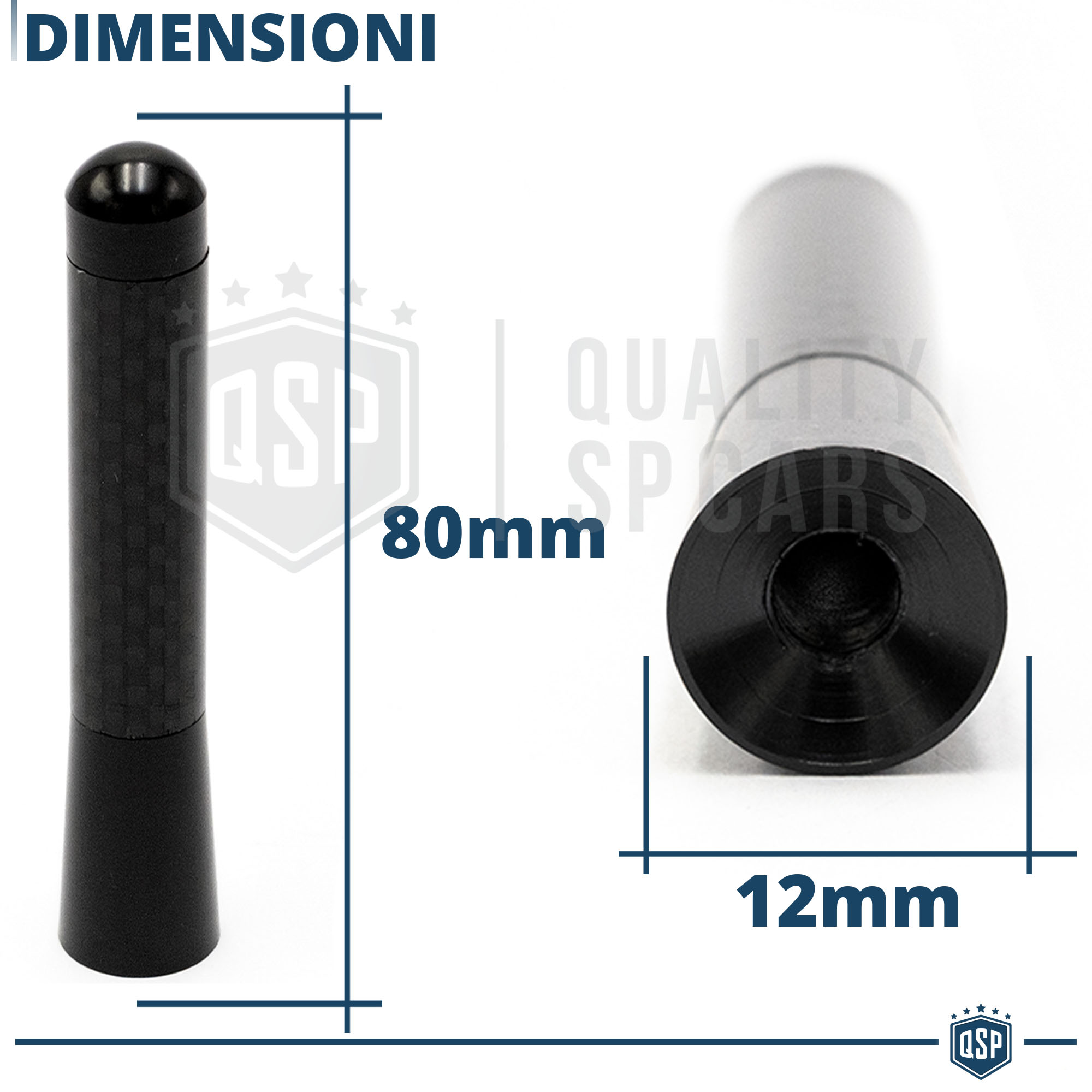 Tondino pieno fibra di vetro lunghezza 2 metri diametri da 2mm a 14 mm