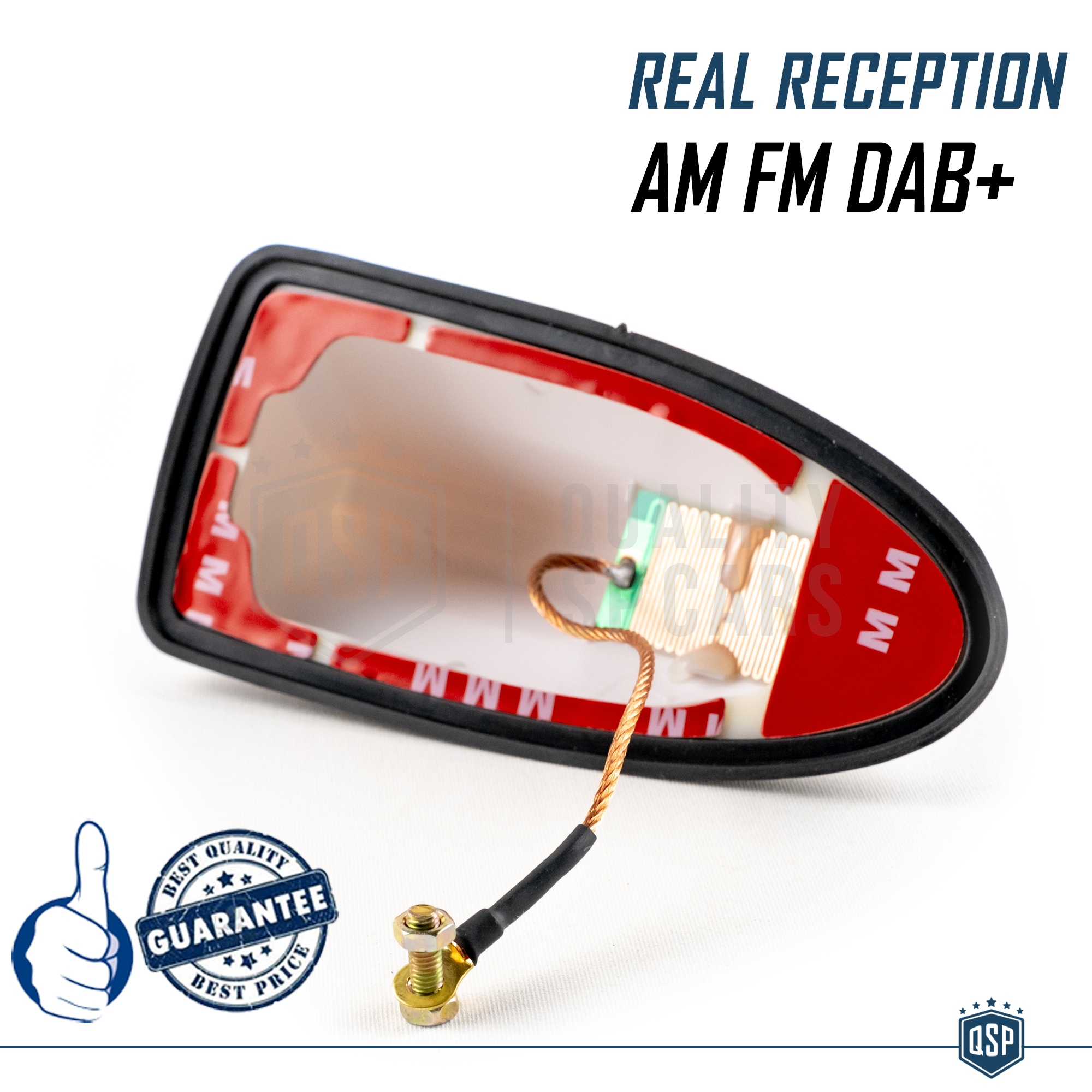 Antenna Dab Antenna Auto PINNA DI SQUALO Blu Universale | VERA Ricezione RADIO AM-FM-DAB Base Gommata Cavo Antenna Tv 3 Metri - Foto 11