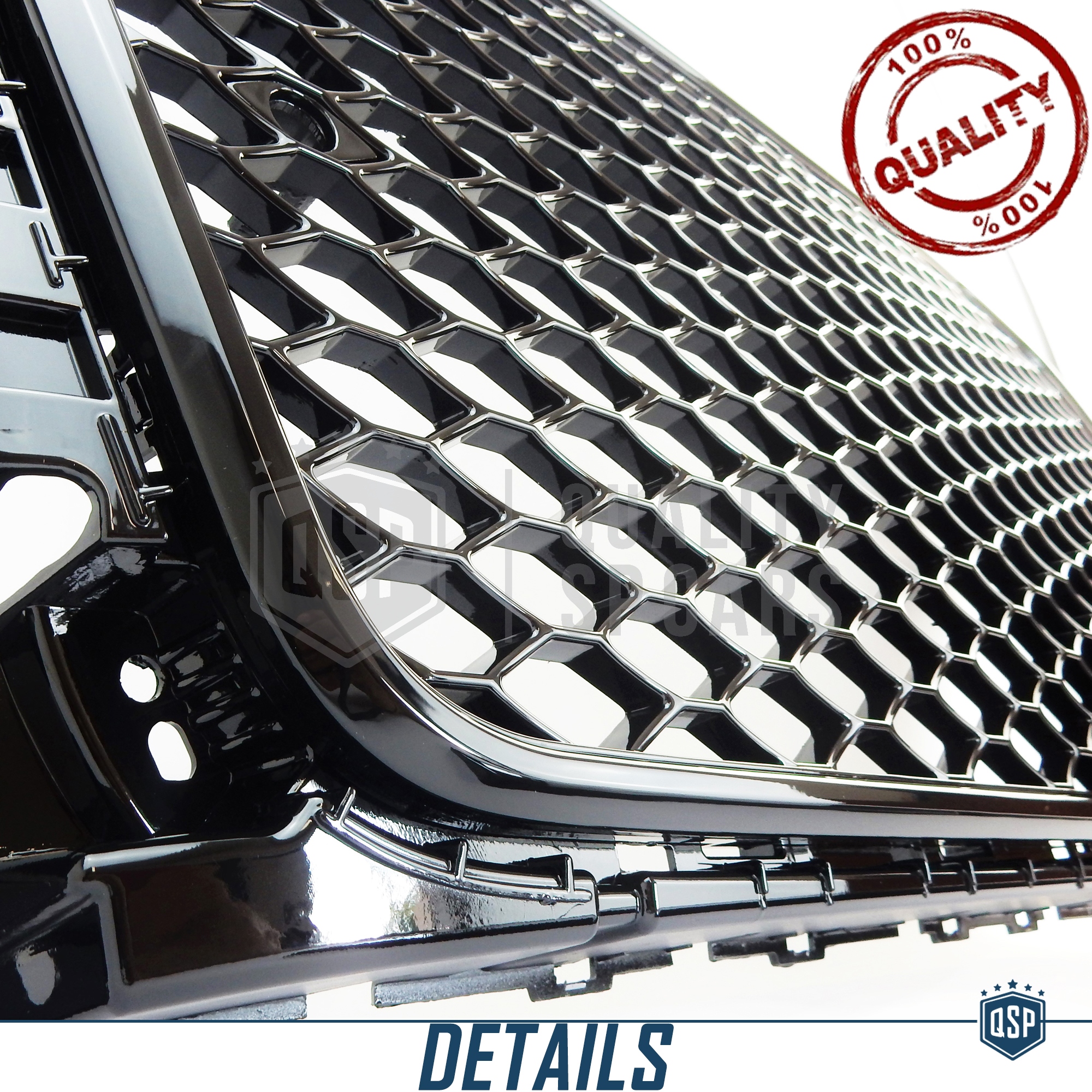 Non per Restyling 2014 Rifinitura Cromata Calandra Plastica ABS 1 pezzi per Q3 8U 2011-2014