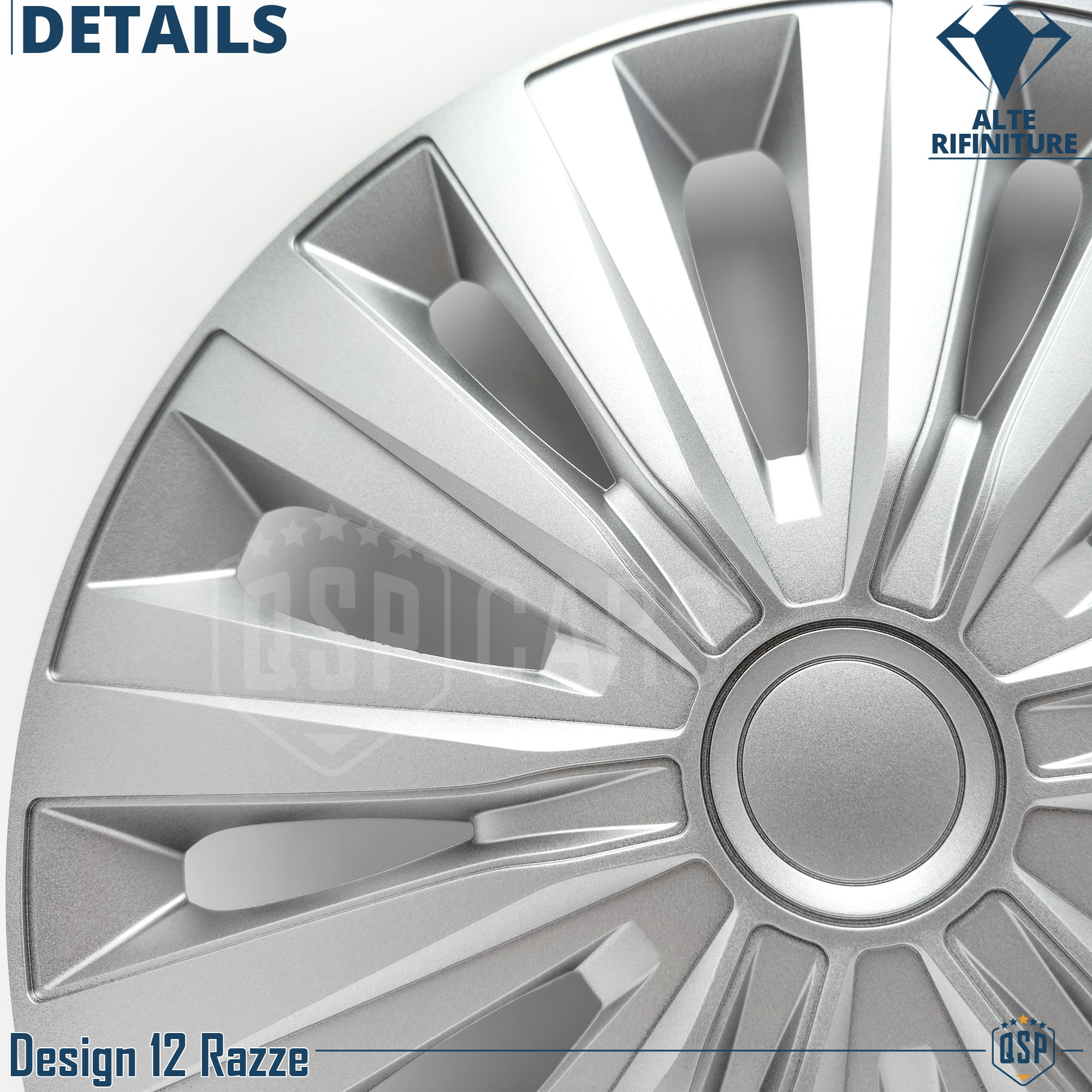 Copricerchi per Ford Puma da 2019 16'' Pollici Coppette 12 Razze