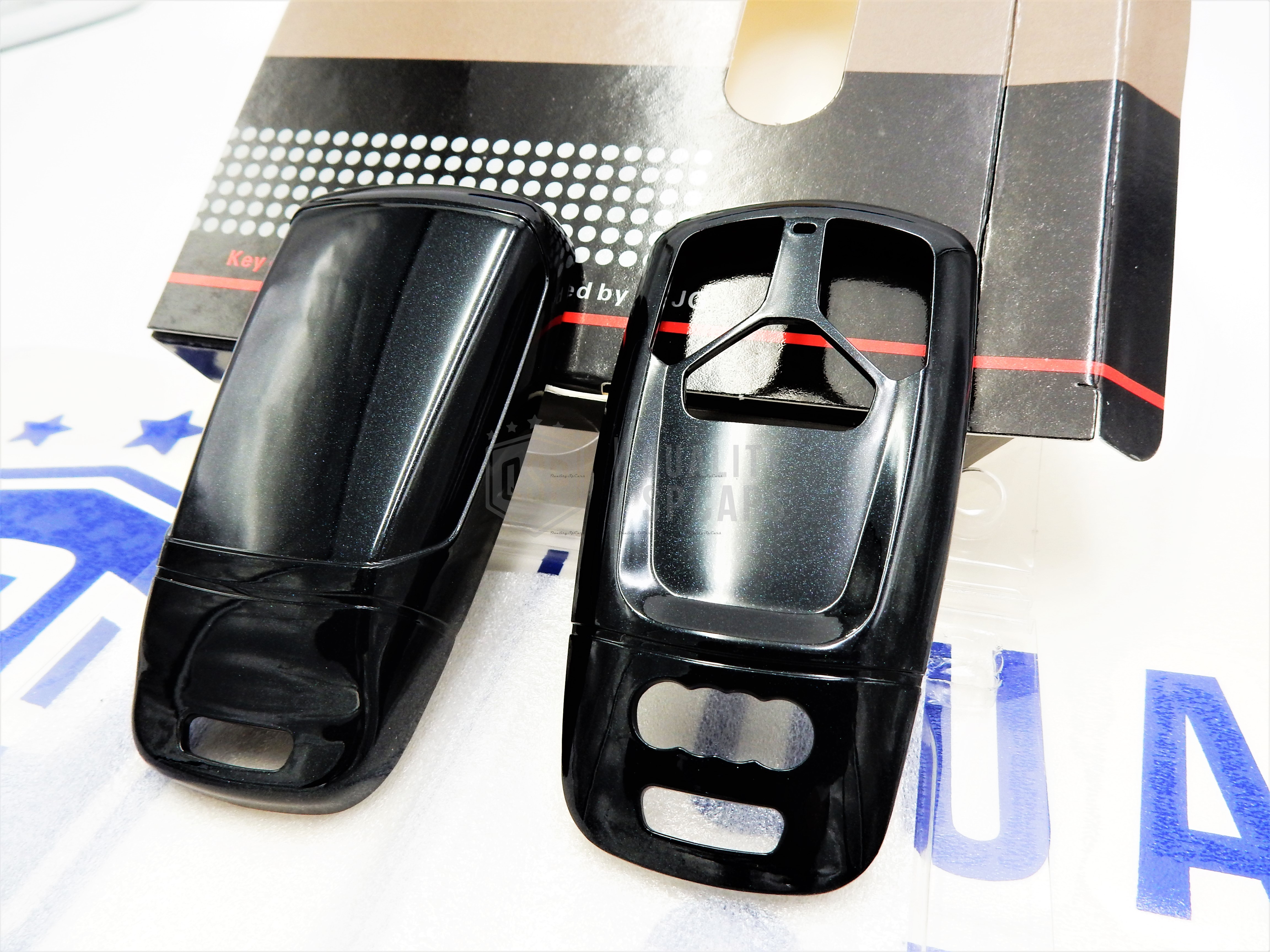 Custodia Protettiva Per Chiave Auto - Guscio In TPU Morbido, Finitura Metallizzata, Confezione Da 2 Pezzi Neri