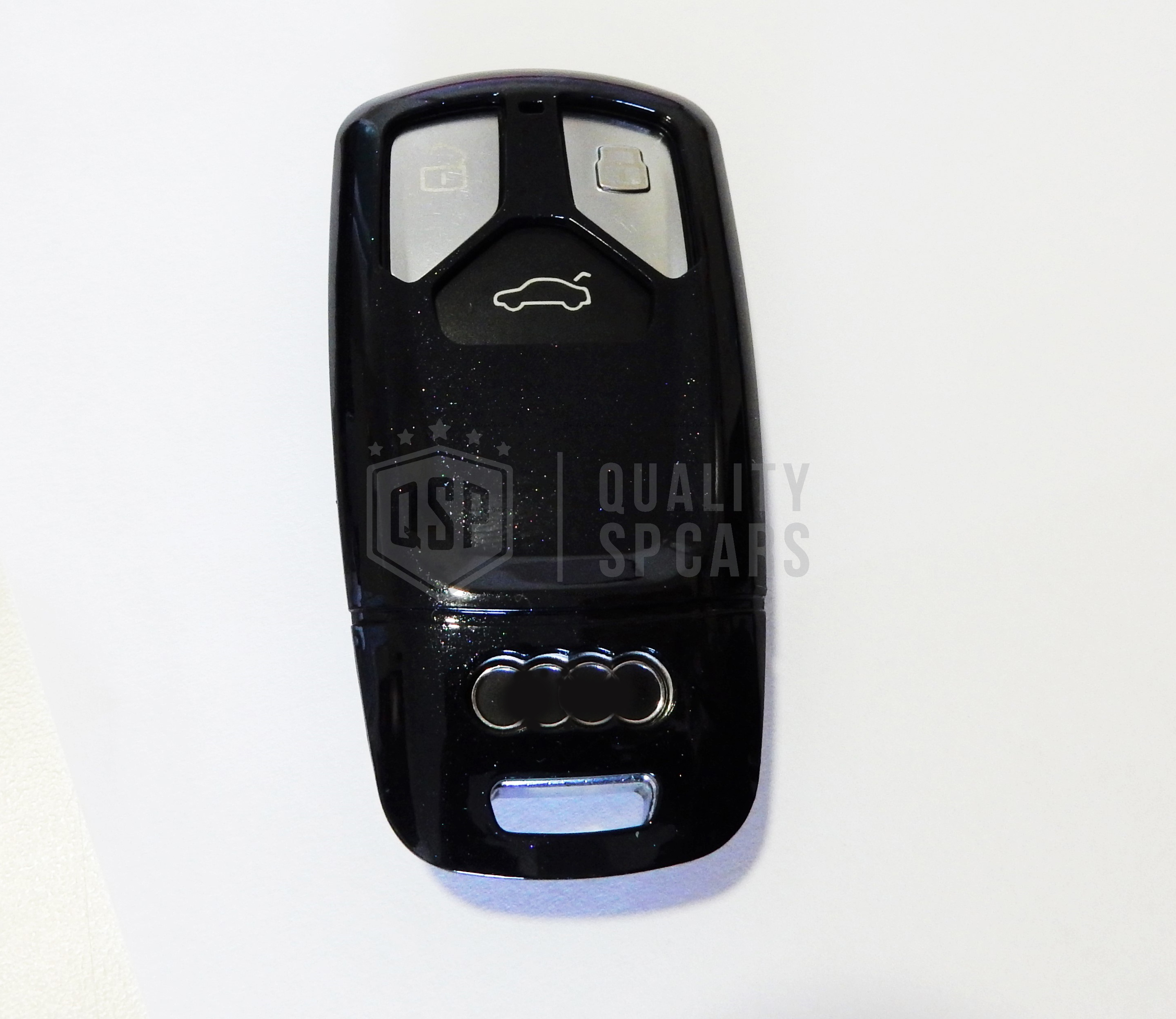 Nero Nuovo Chiave Cover Per Audi Custodia Catena Pelle - Foto 13