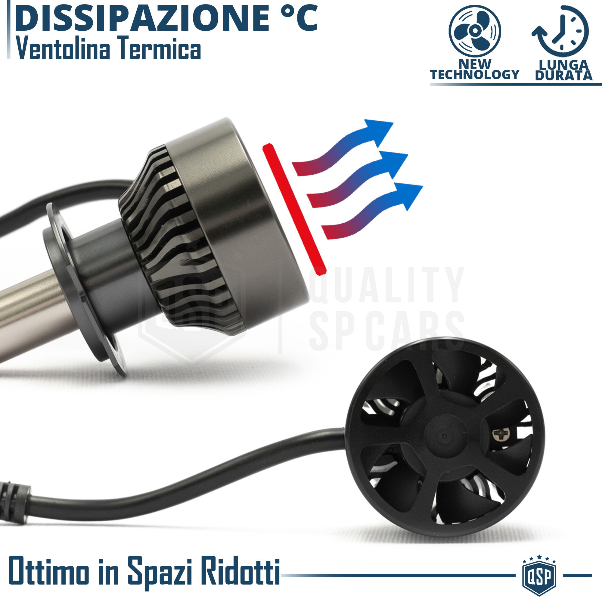 KIT Lampade FULL LED H7 PER MASERATI QUATTROPORTE V Fari ANABBAGLIANTI Canbus A Gradazione Regolabil I67393 - Foto 10