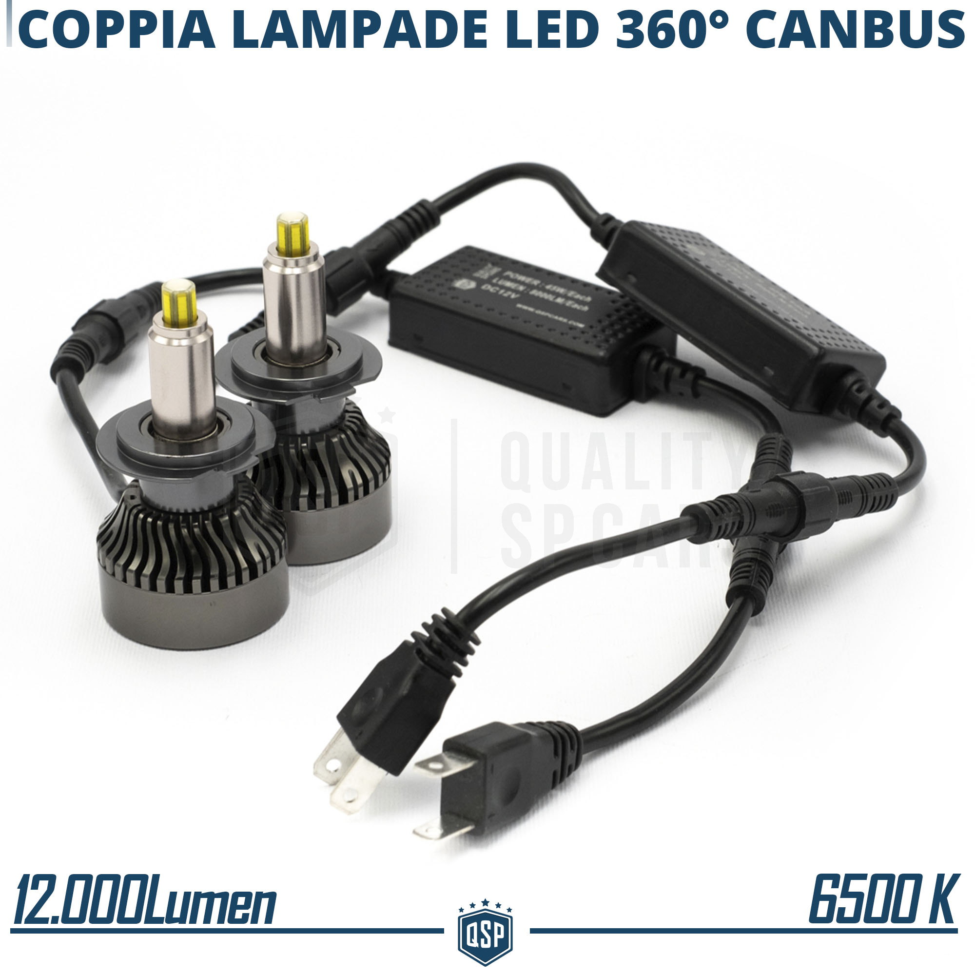 Lampade LED H7 per Kia Sportage 3 Anabbaglianti Fari LENTICOLARI CANbus  6500K