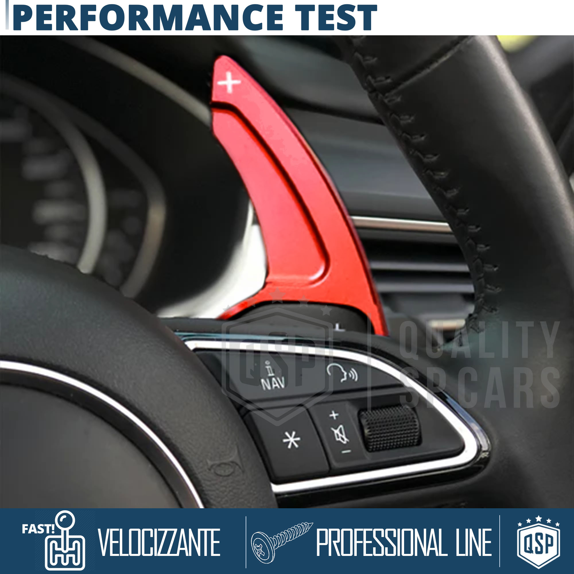 Tbest Estensione Leve Cambio Al Volante In Alluminio Rosso, Per Audi 8V B9 B9.5 C8 2017+ (coppia)