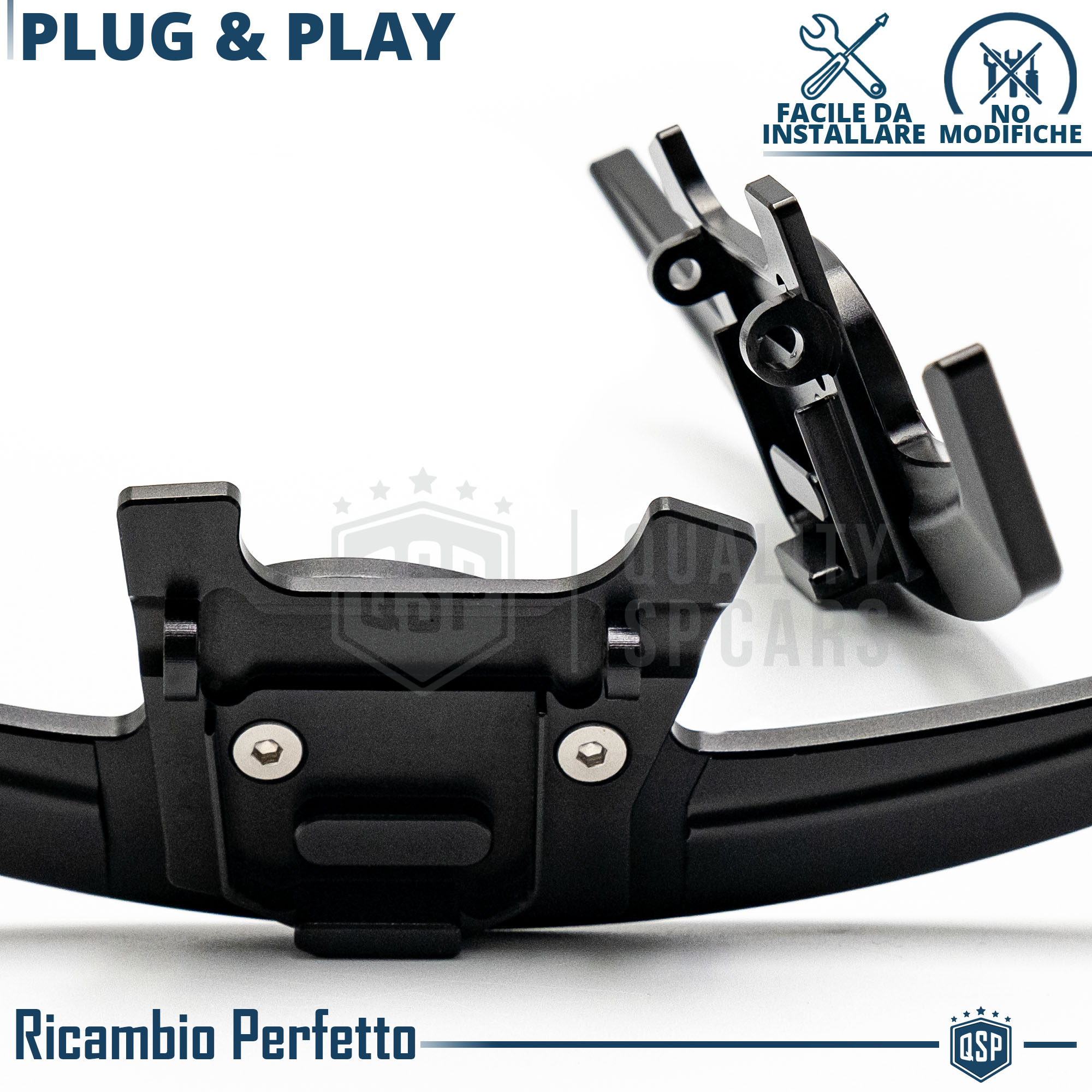 Riloer Estensioni Palette Del Cambio Al Volante In Alluminio Rosso Per VW Golf MK7 GTI R E Scirocco R (2015-2017)