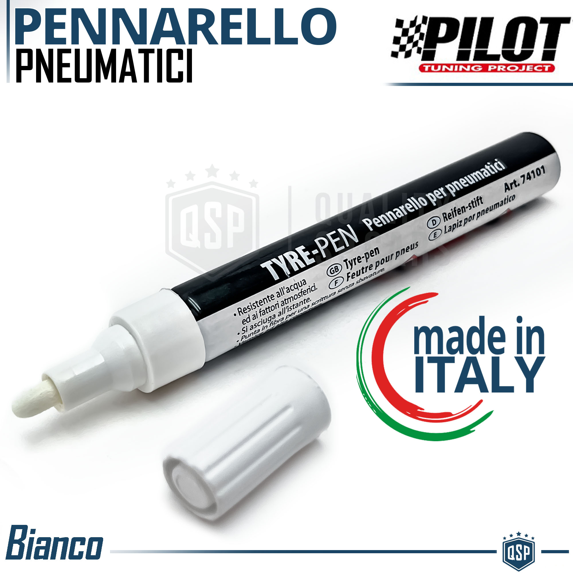 Gessetto Per Pneumatici - Pennarello Impermeabile, Per Marcatura Su Gomma, Legno, Vetro - Foto 3