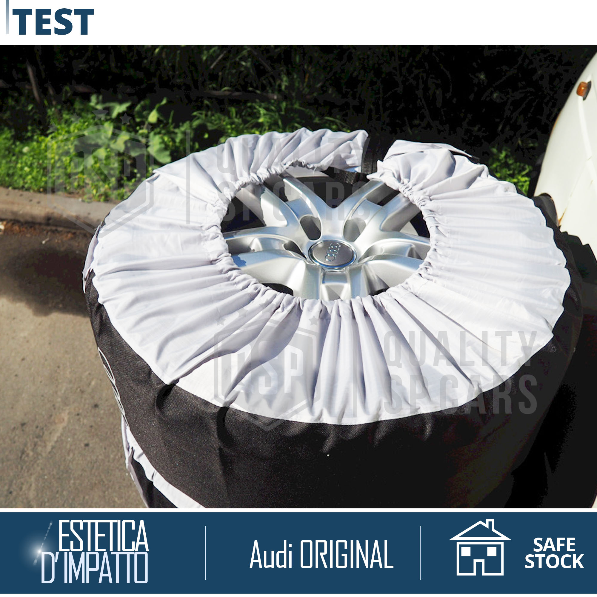 Borse Porta Pneumatici AUDI ALLROAD ORIGINALI con Logo Copri Ruote