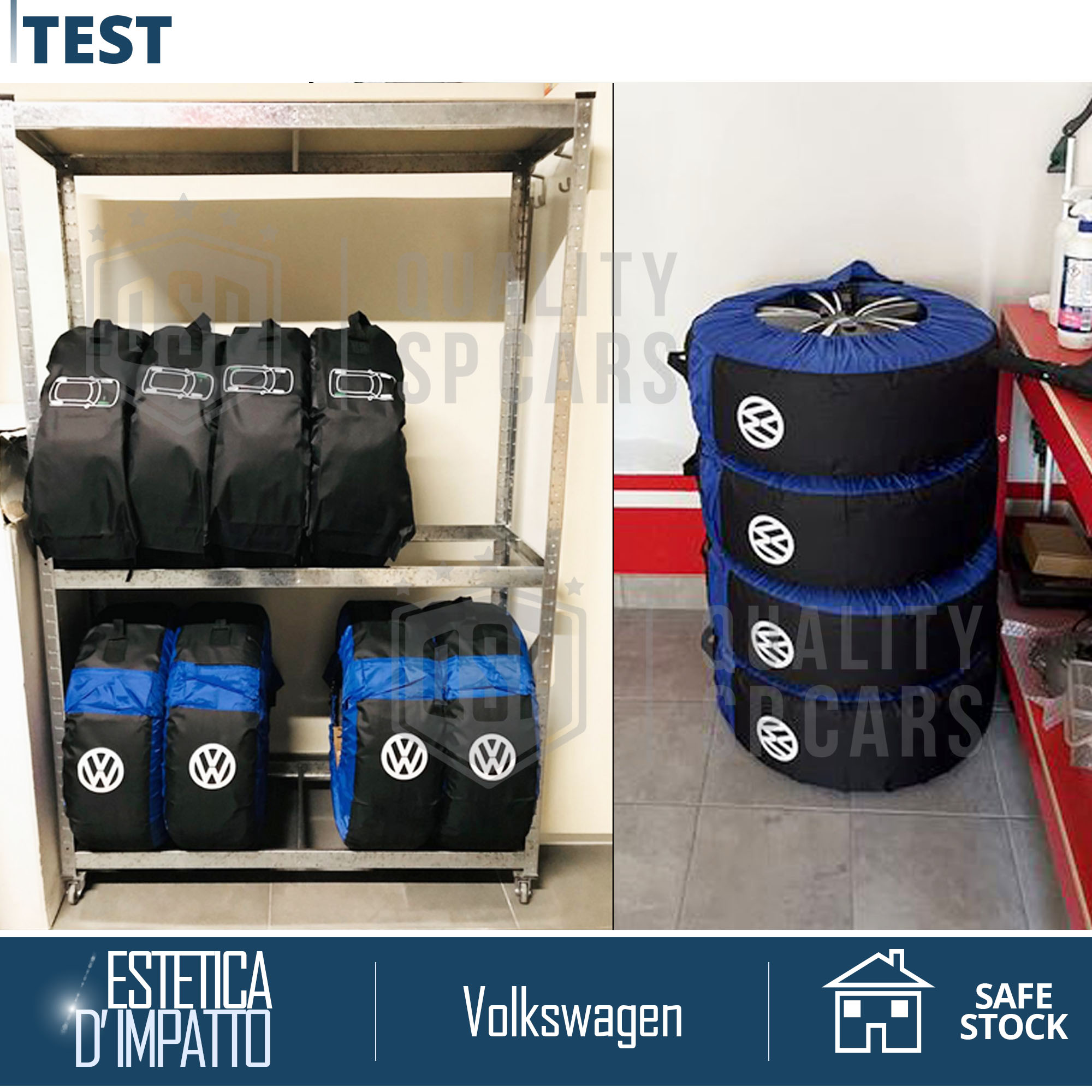 Borse Porta Pneumatici VW Lupo ORIGINALI con LOGO Copri Ruote 14