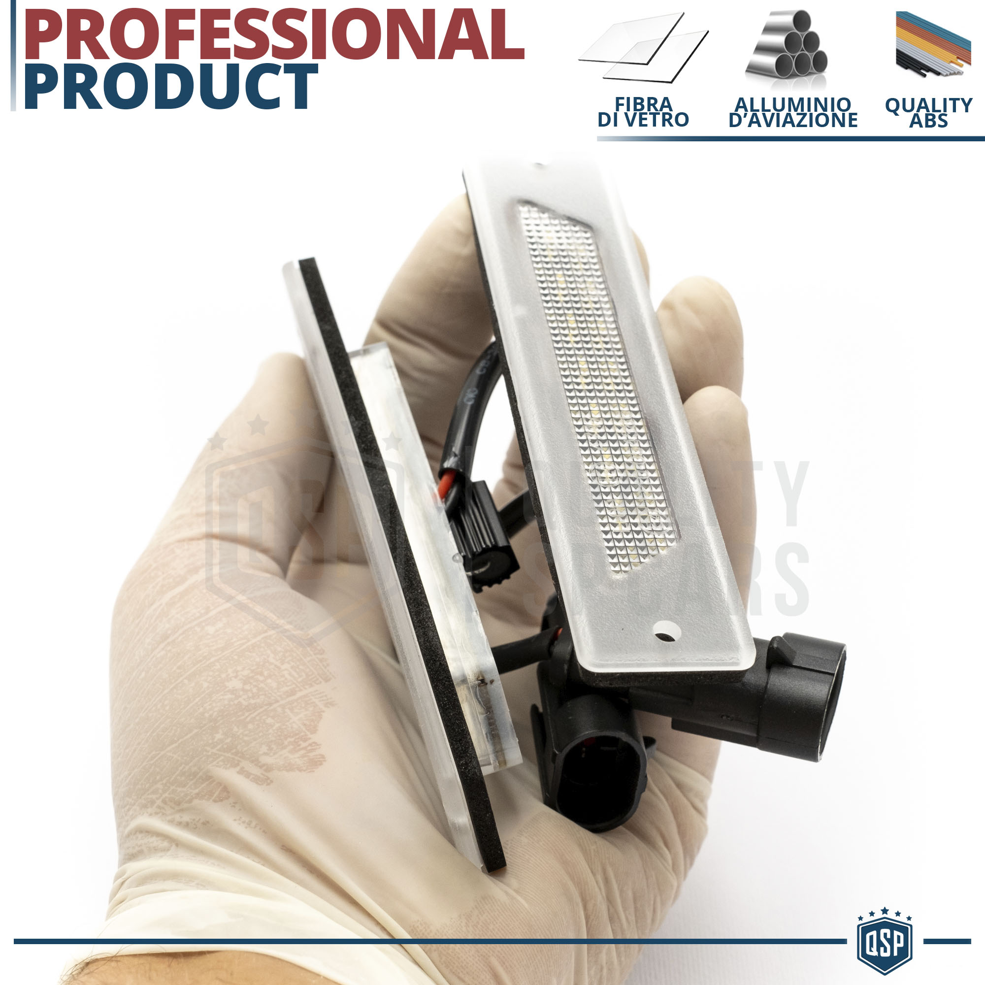 Recambo Illuminazione targa a LED con omologazione E | Plug & Play